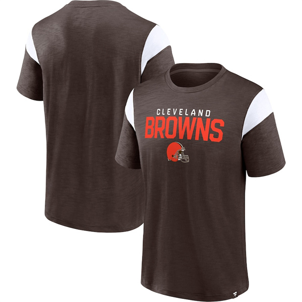 Men's Cleveland Browns Brown/White Home Stretch Team T-Shirt